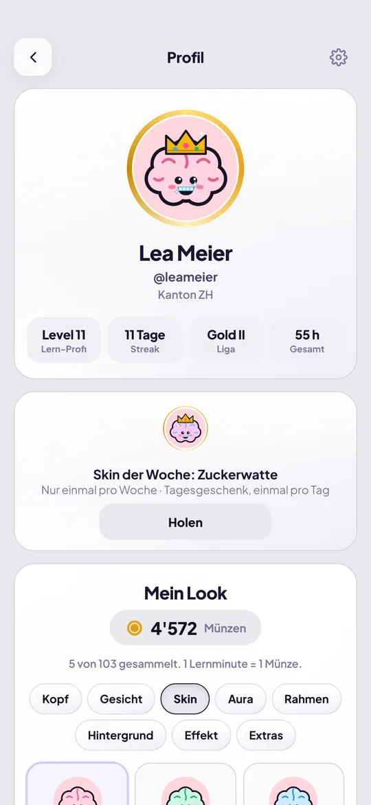 Profil mit Look-Editor